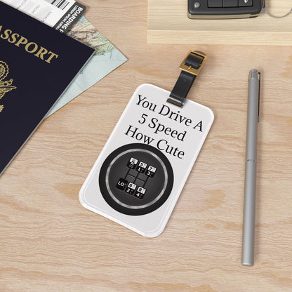 5 Speed How Cute Leather Strap Luggage Tag
