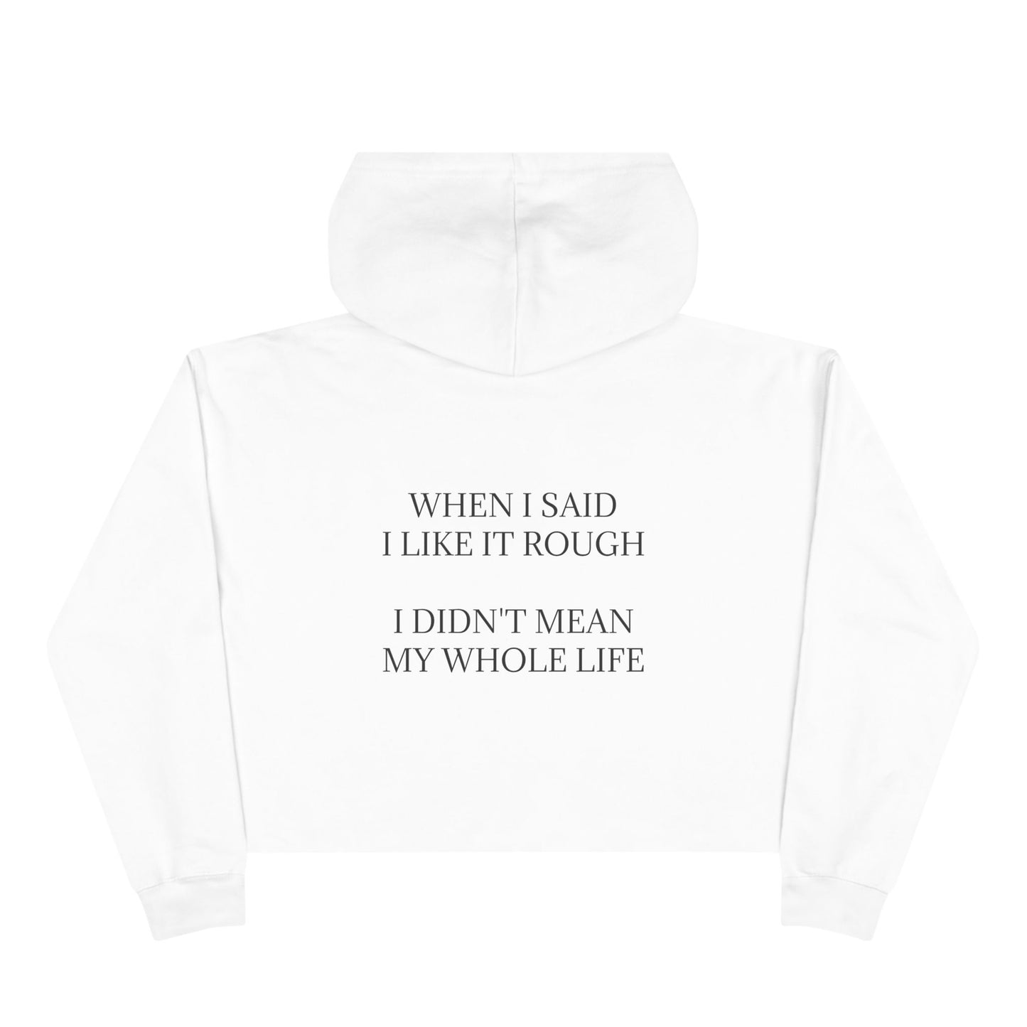 Like It Rough Women's Crop Hoodie