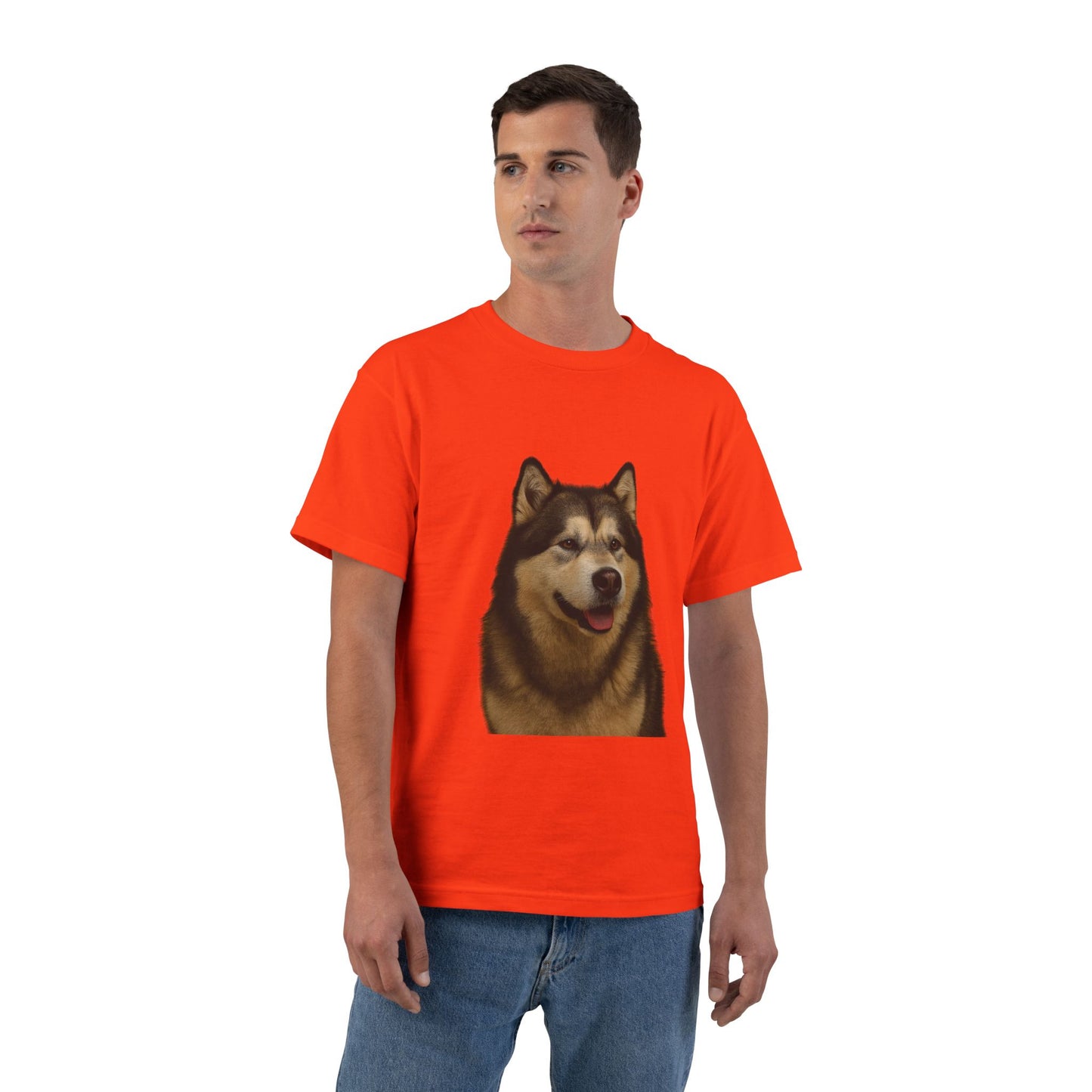 Malamute Head Men's Short-Sleeve Crewneck Tee