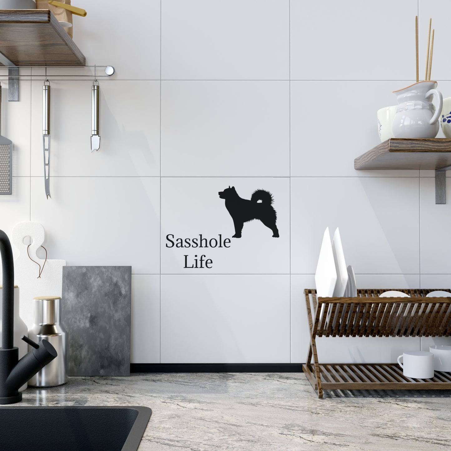 Sasshole Life Ceramic Photo Tile