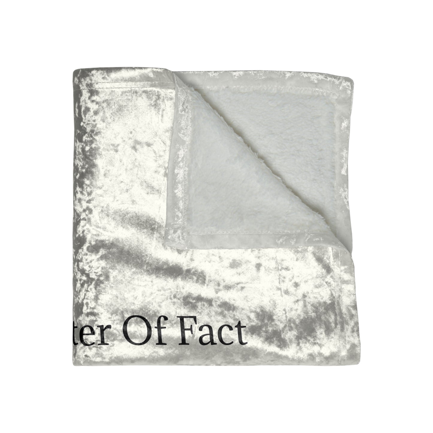 Matter Of Fact Malamute Crushed Velvet Blanket