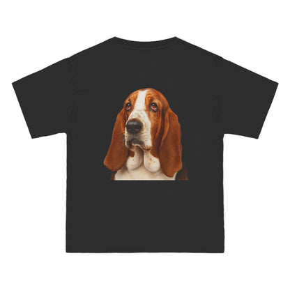 Basset Head Men's Short-Sleeve Crewneck Tee