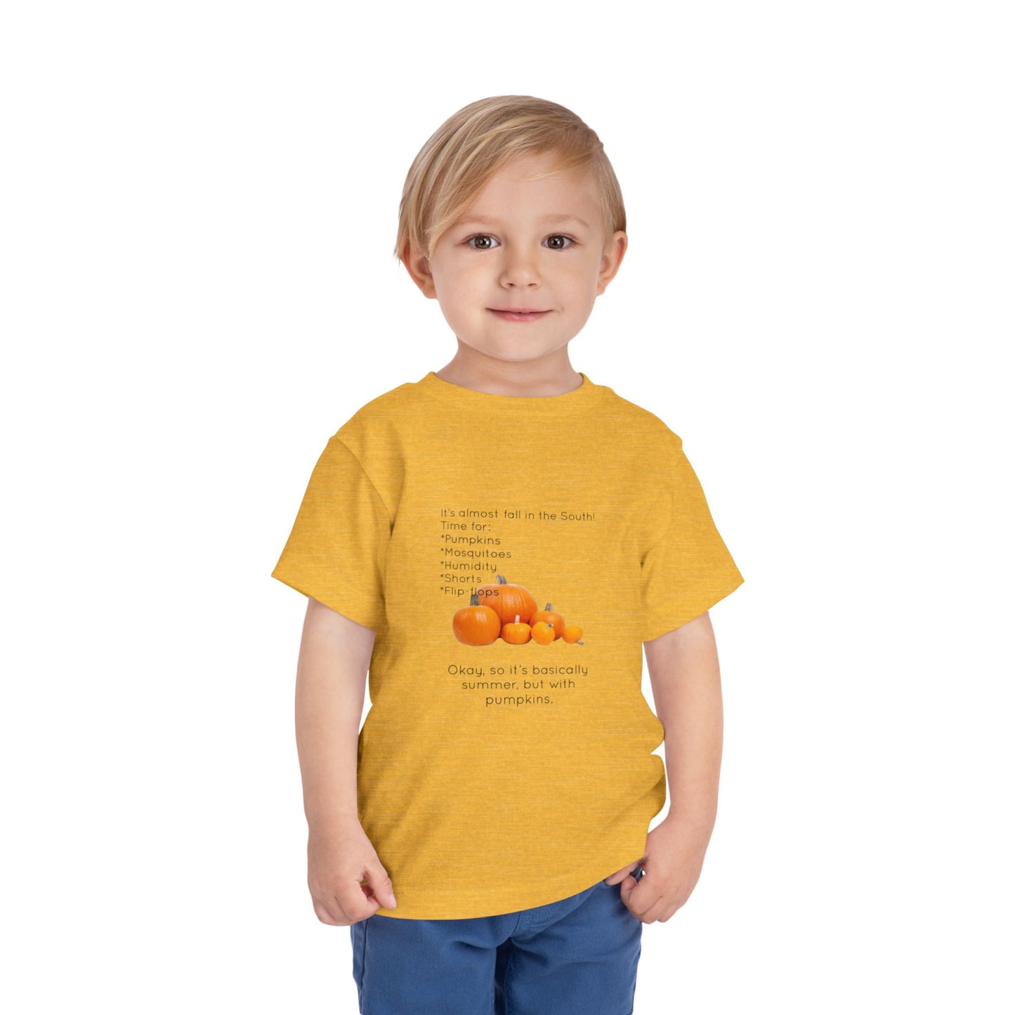Fall In The South Toddler Unisex Short Sleeve Crewneck Tee