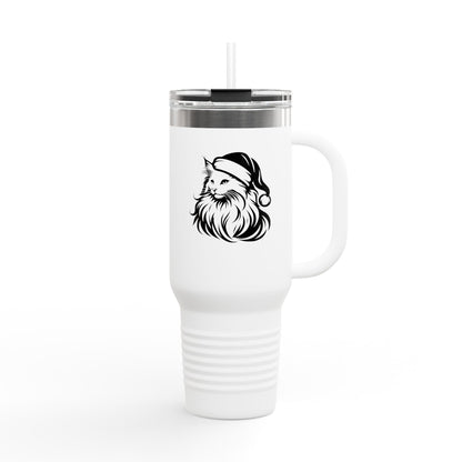 Santa Paws Cat Insulated Travel Mug