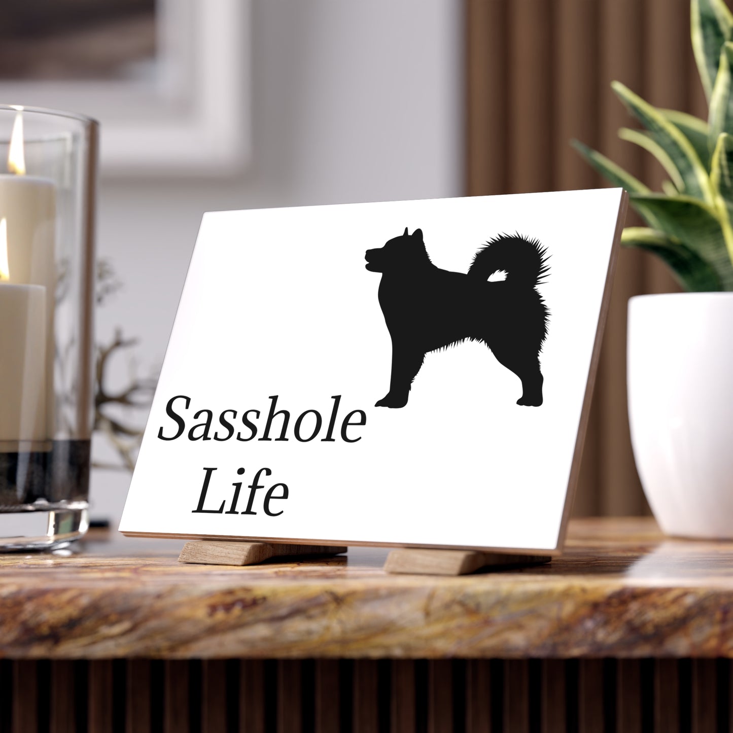 Sasshole Life Ceramic Photo Tile