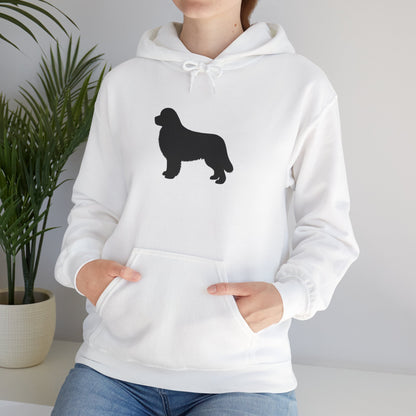 Newfie Silhouette Unisex Hoodie