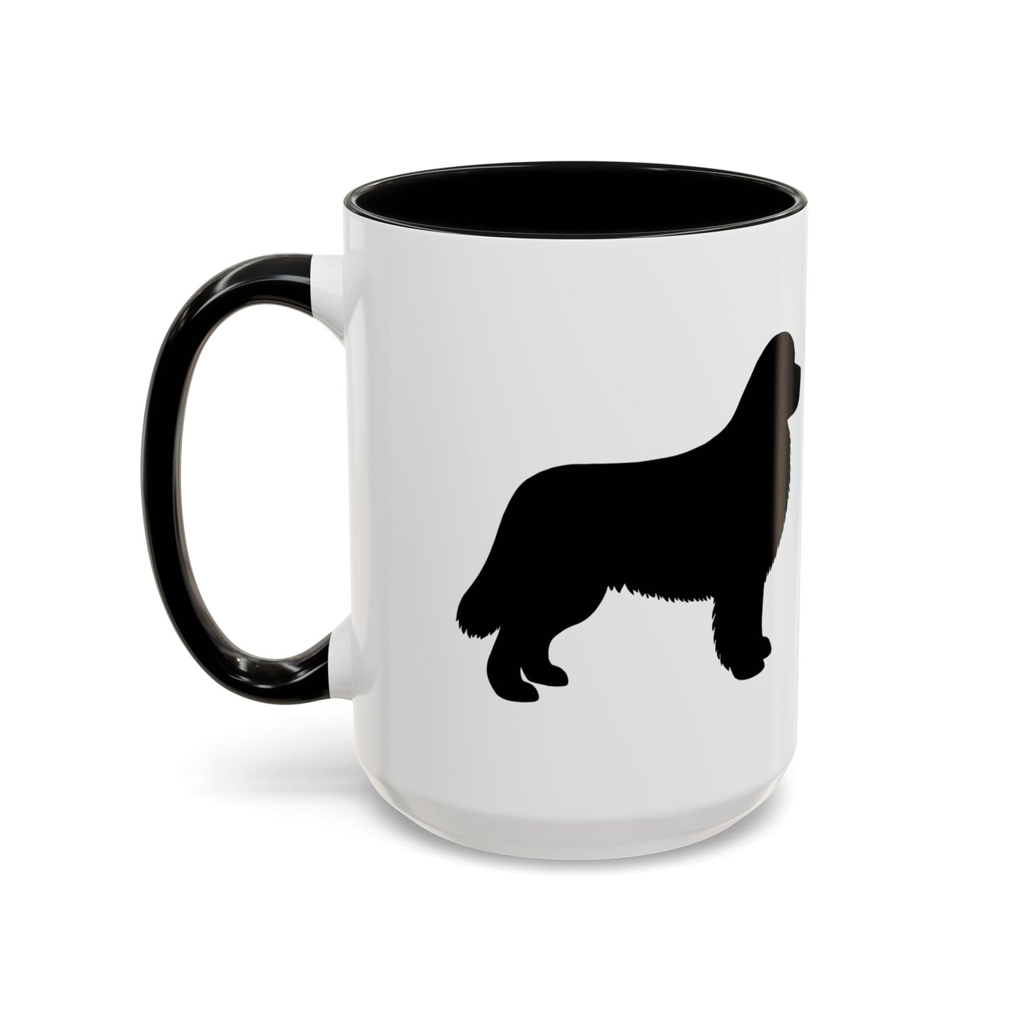 Newfie Silhouette 2-Tone Coffee Mug