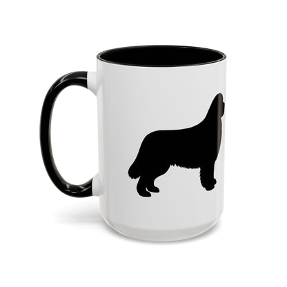 Newfie Silhouette 2-Tone Coffee Mug