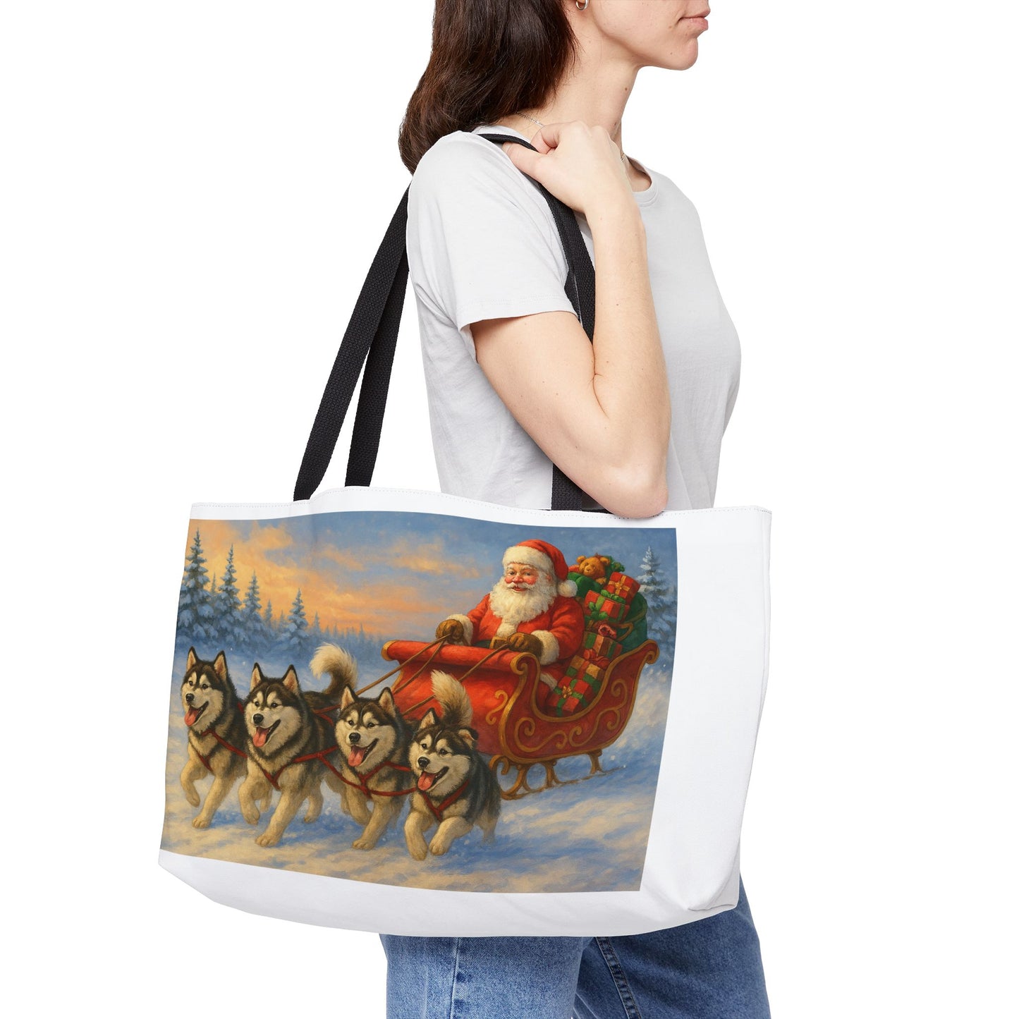 Dashing Through The Snow Weekender Tote Bag