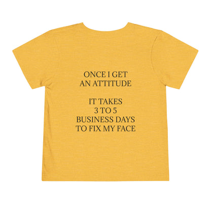 Fix My Face Toddler Unisex Short Sleeve Crewneck Tee