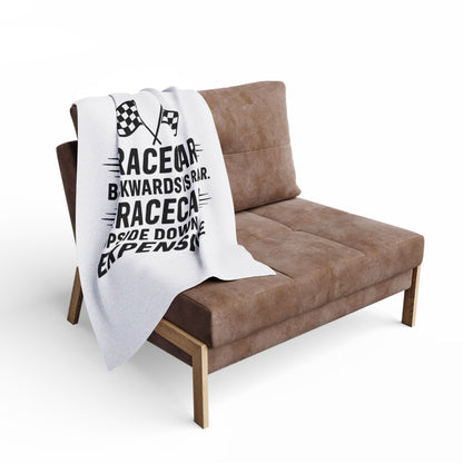 Racecar Backwards Arctic Fleece Blanket