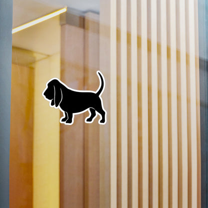 Basset Hound Silhouette Vinyl Decal