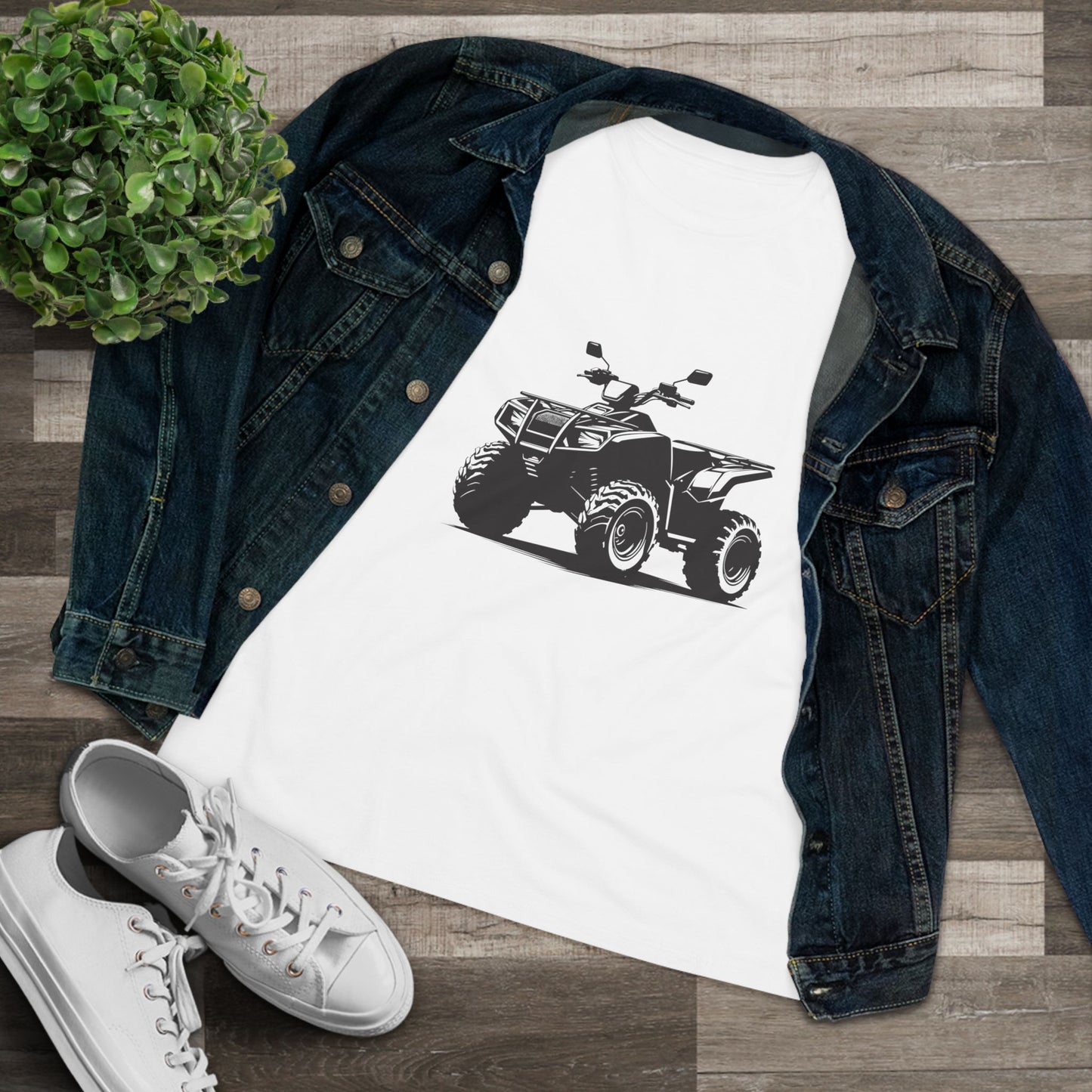 Off The Beaten Path Quad Women's Short Sleeve Crewneck Tee