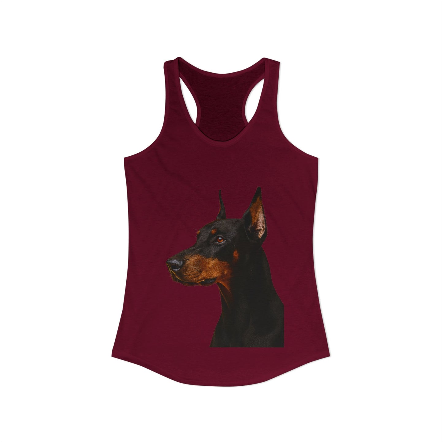 Doberman Head Women's Racerback Tank