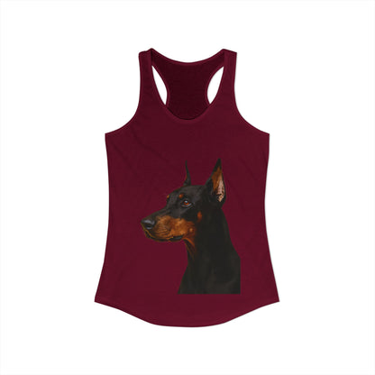 Doberman Head Women's Racerback Tank