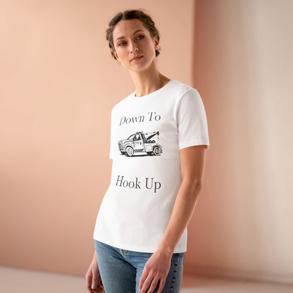 Down To Hook Up Women's Short Sleeve Crewneck Tee
