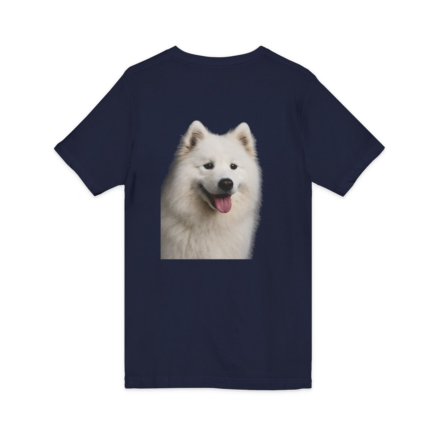 Samoyed Head Unisex Short Sleeve V-Neck Tee