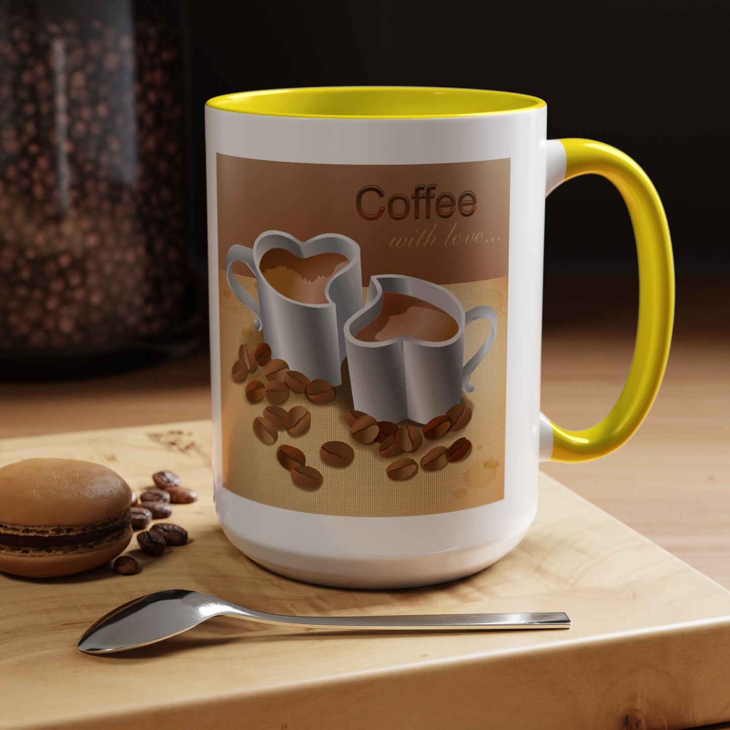 Coffee With Love 2-Tone Coffee Mug
