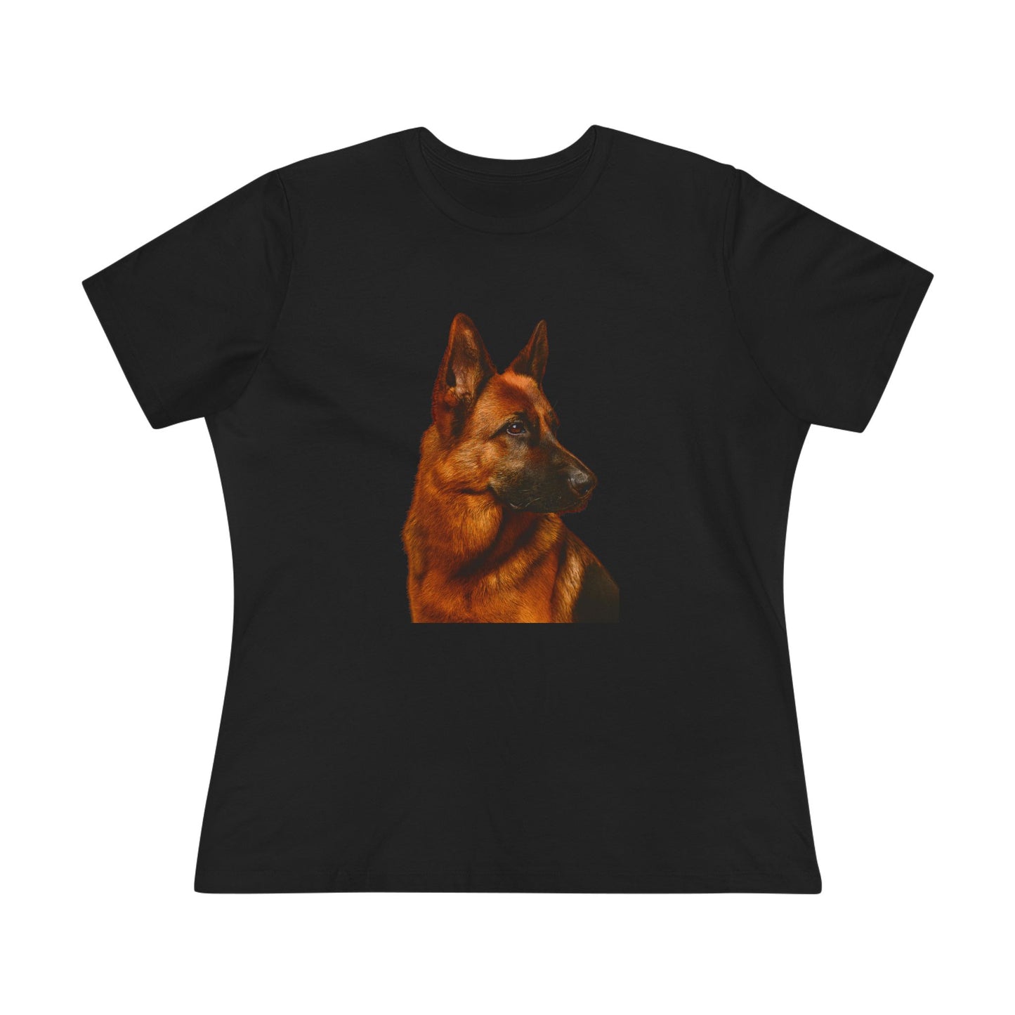 German Shepherd Head Women's Short Sleeve Crewneck Tee