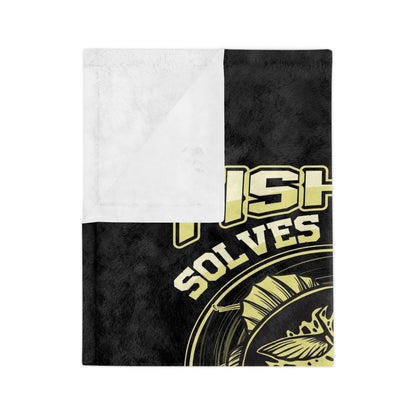 Problem Solving Velveteen Microfiber Blanket