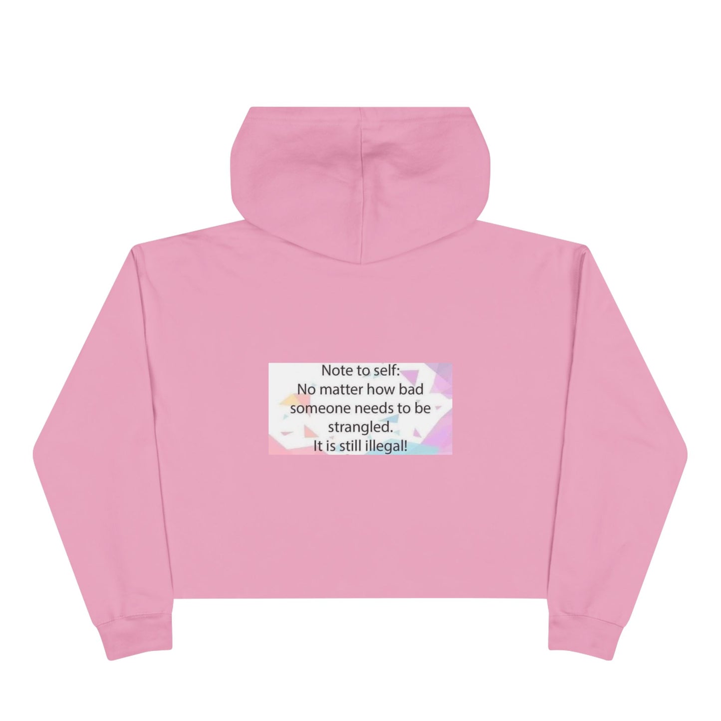 Note to Self Women's Crop Hoodie