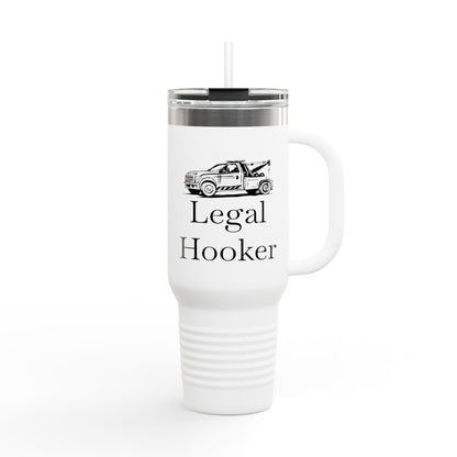 Legal H**ker Wheel Lift Tow Truck Insulated Travel Mug