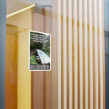 Semi Sleeps Vinyl Decal