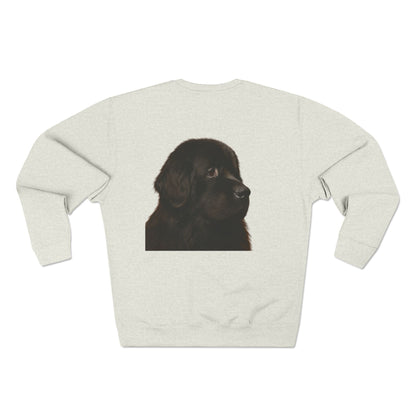 Newfie Head Unisex Crewneck Sweatshirt