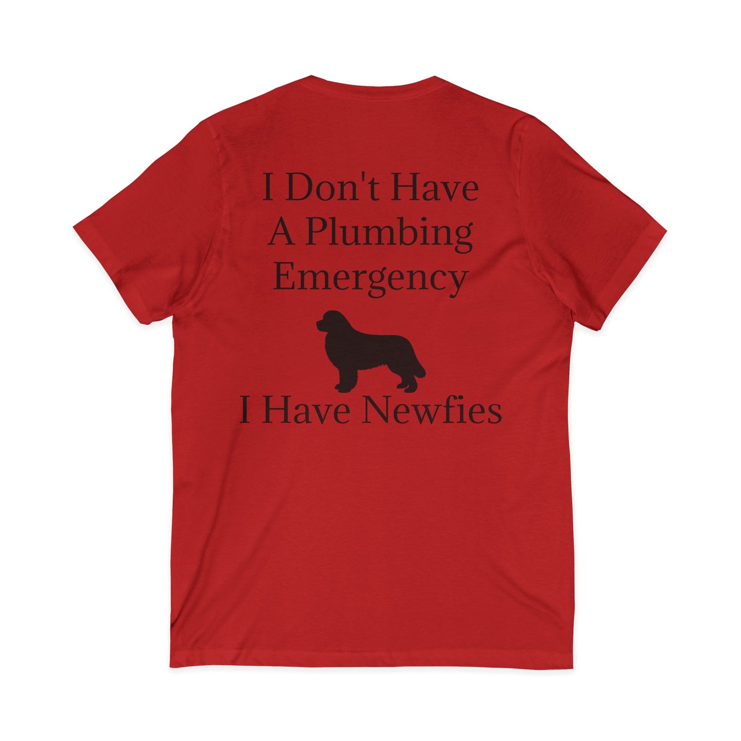 Plumbing Emergency Unisex Short Sleeve V-Neck Tee
