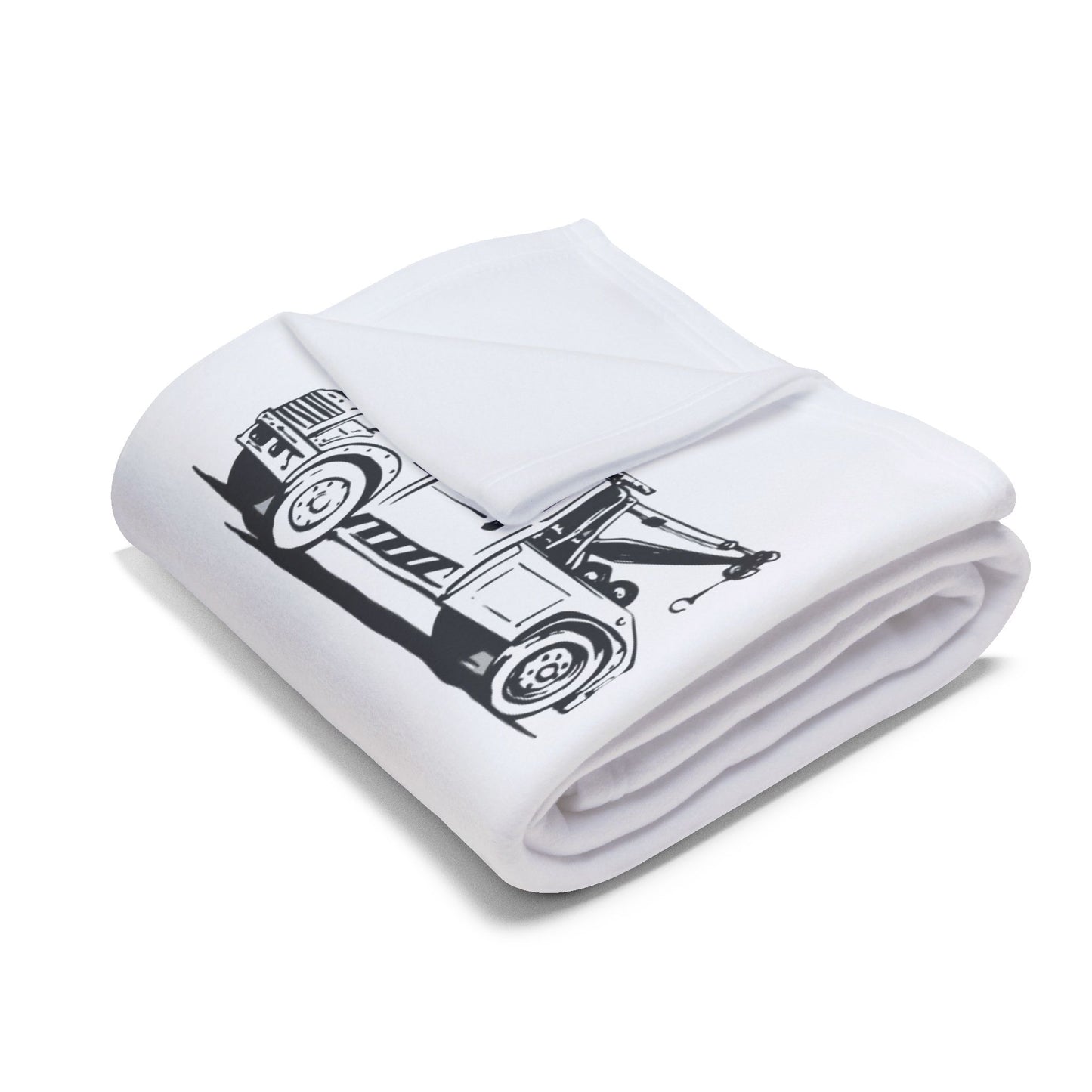 Wheel Lift Tow Truck Arctic Fleece Blanket