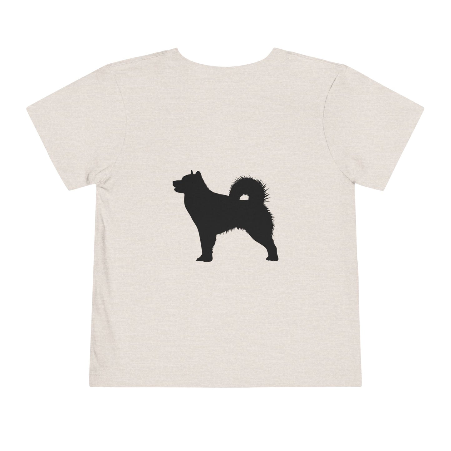 Malamute Silhouette Toddler Unisex Short Sleeve Crewneck Tee