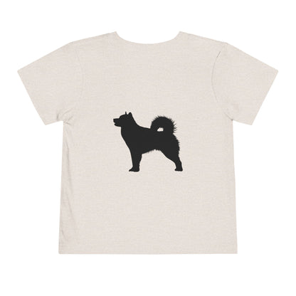 Malamute Silhouette Toddler Unisex Short Sleeve Crewneck Tee
