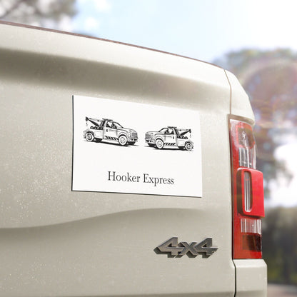 H**ker Express Wheel Lift Tow Truck Indoor/Outdoor Magnet