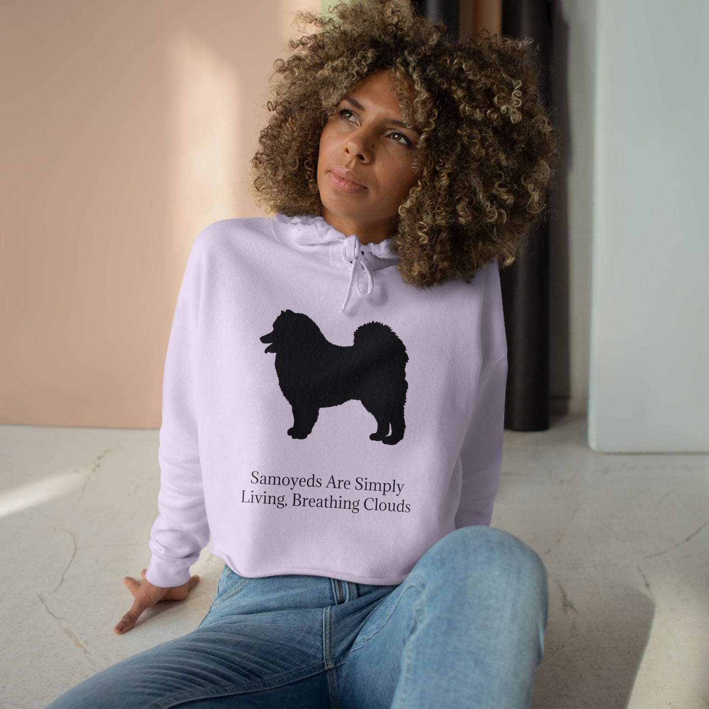 Clouds Women's Crop Hoodie