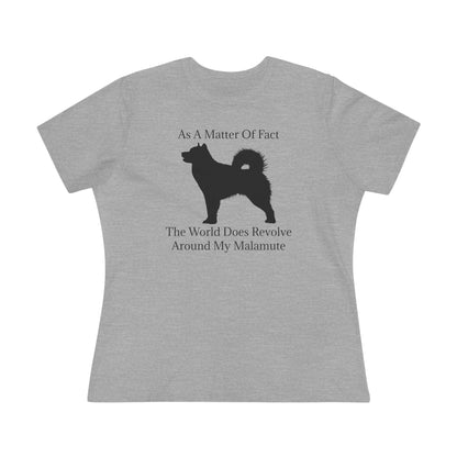 Matter Of Fact Malamute Women's Short Sleeve Crewneck Tee
