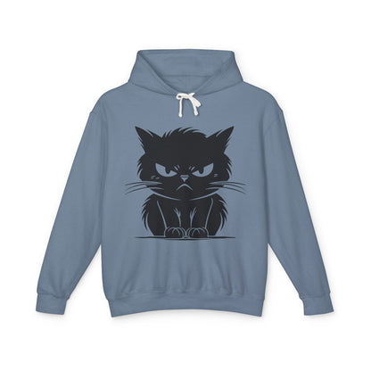 Angry Cat Unisex Lightweight Hoodie
