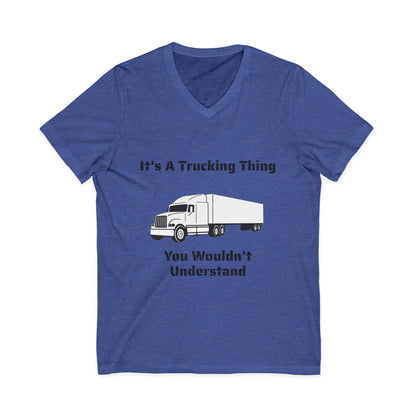 Trucking Thing Unisex Short Sleeve V-Neck Tee