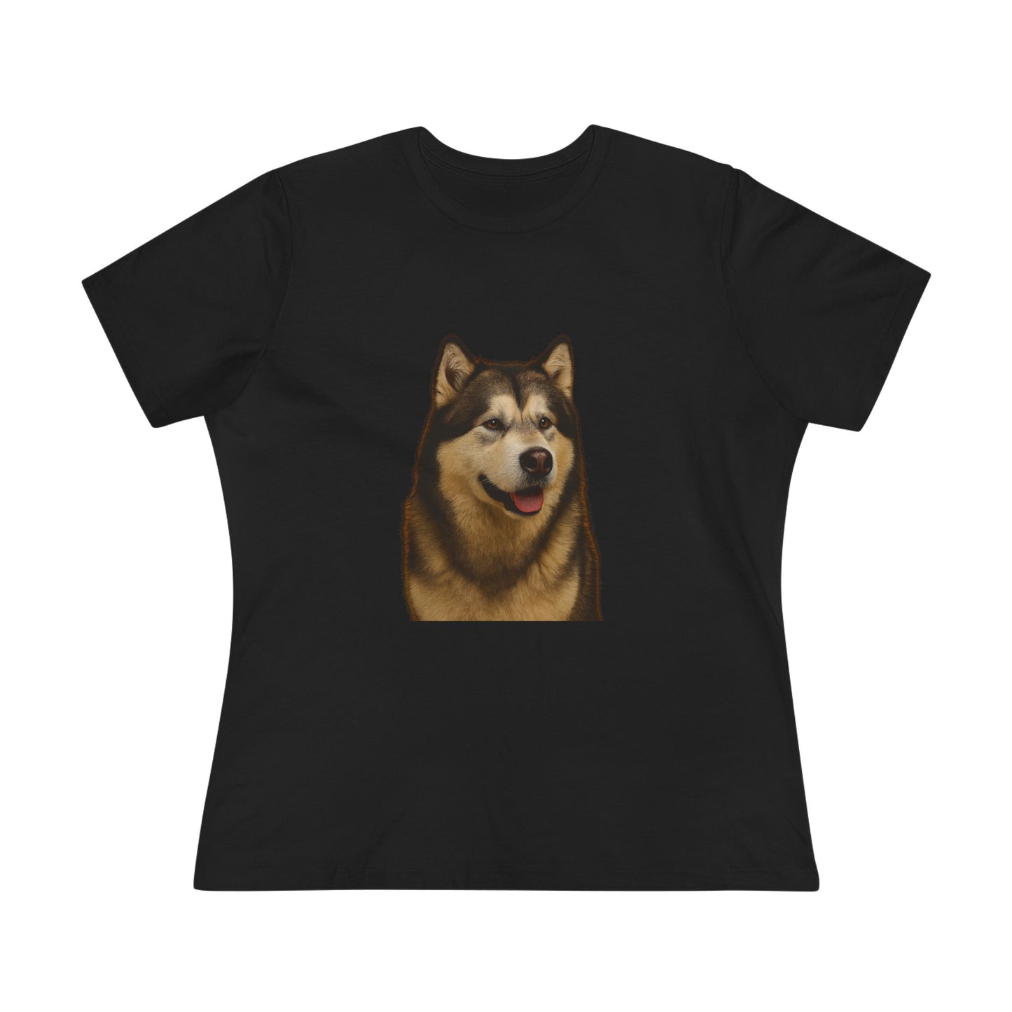 Malamute Head Women's Short Sleeve Crewneck Tee