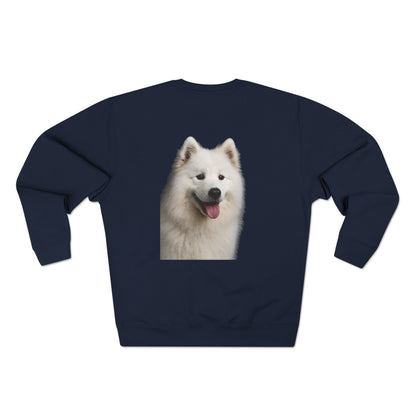 Samoyed Head Unisex Crewneck Sweatshirt