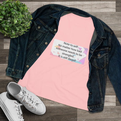 Note To Self Women's Short Sleeve Crewneck Tee