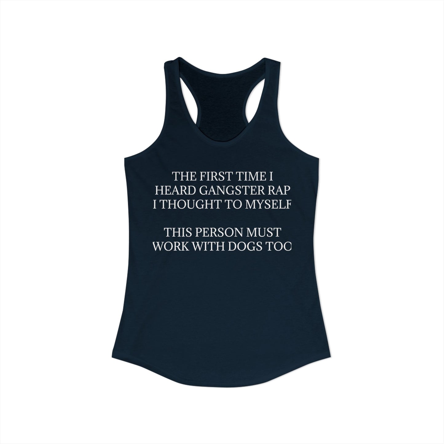 Gangster Rap Women's Racerback Tank