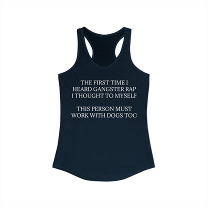 Gangster Rap Women's Racerback Tank