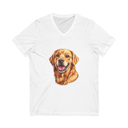 Golden Head Unisex Short Sleeve V-Neck Tee