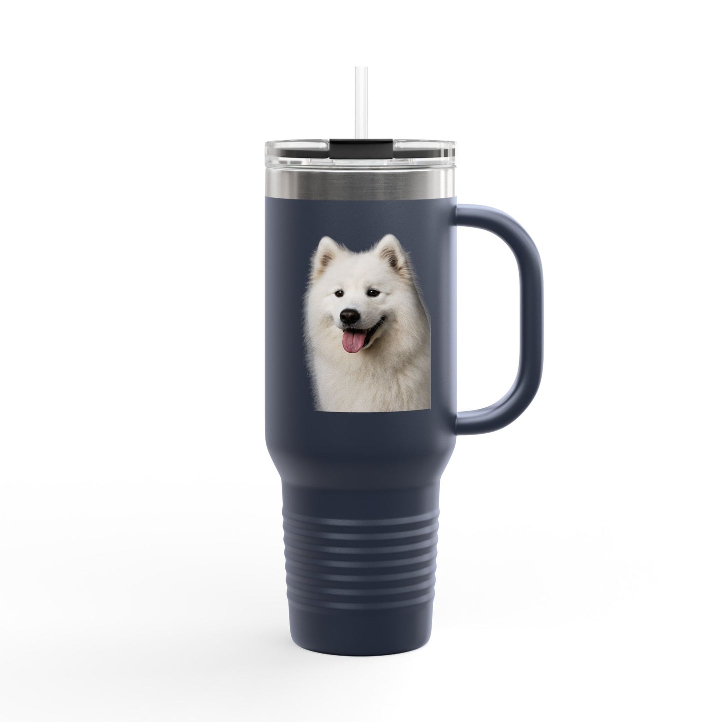 Samoyed Head Insulated Travel Mug