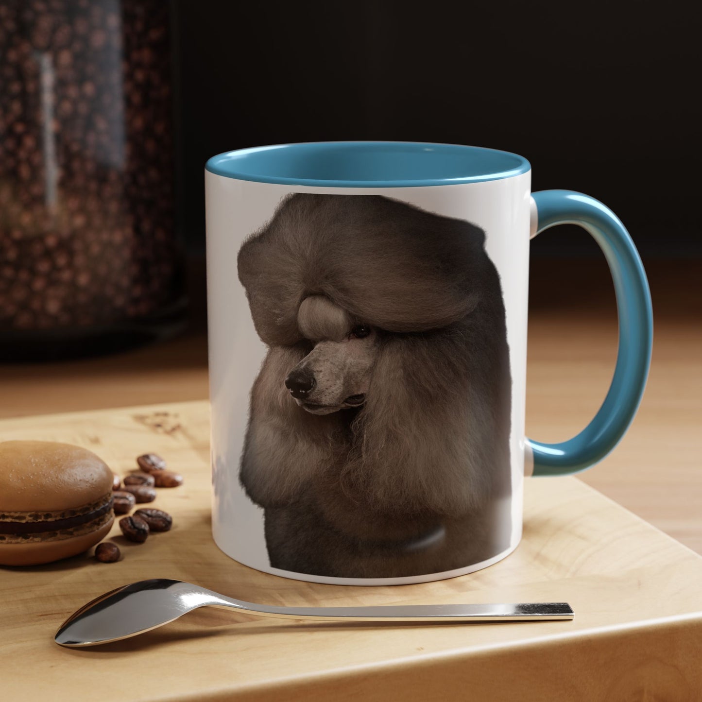 Poodle Head 2-Tone Coffee Mug