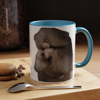Poodle Head 2-Tone Coffee Mug
