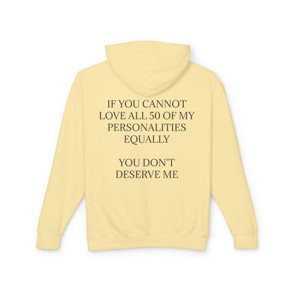 50 Personalities Unisex Lightweight Hoodie