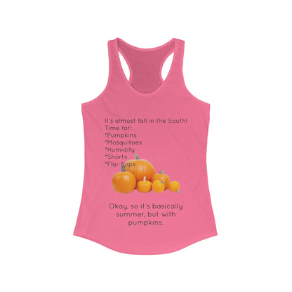 Fall In The South Women's Racerback Tank