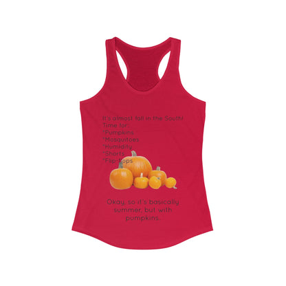 Fall In The South Women's Racerback Tank