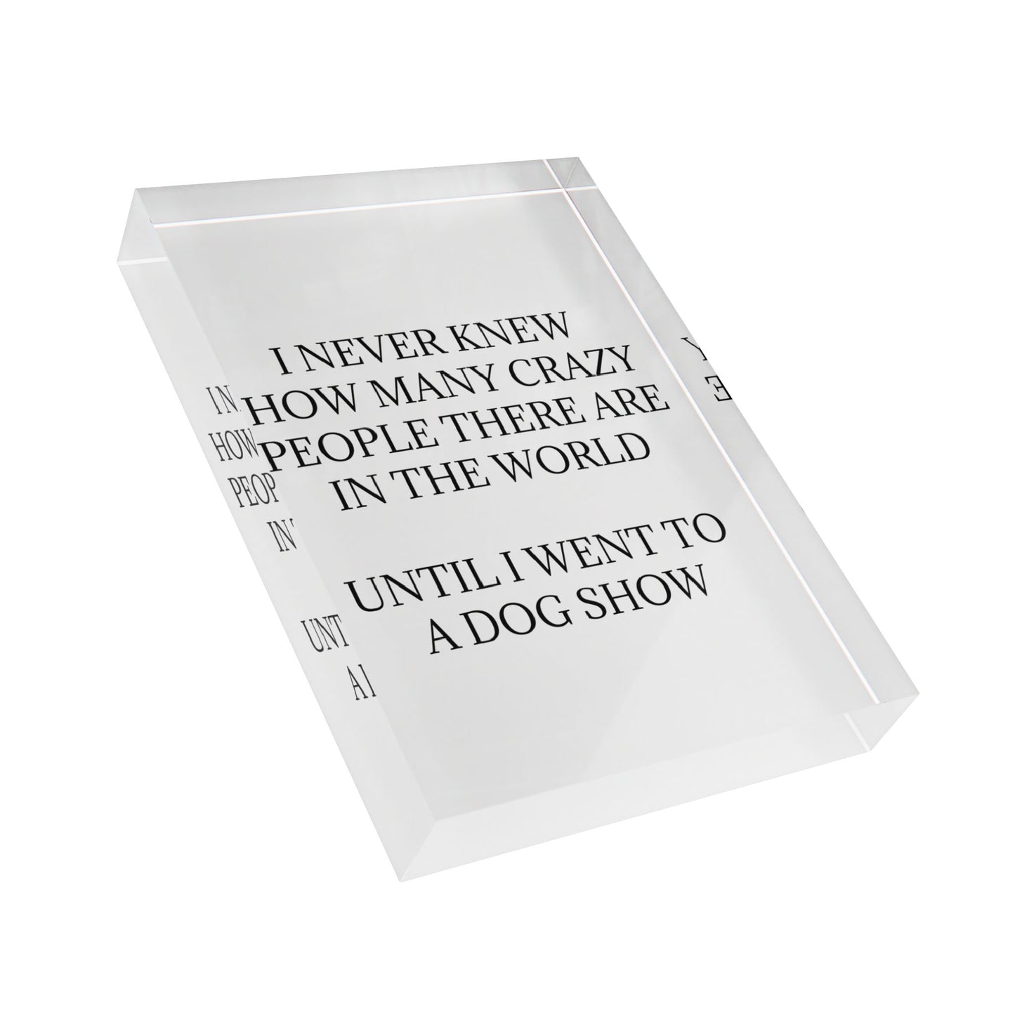 Never Knew Acrylic Photo Block